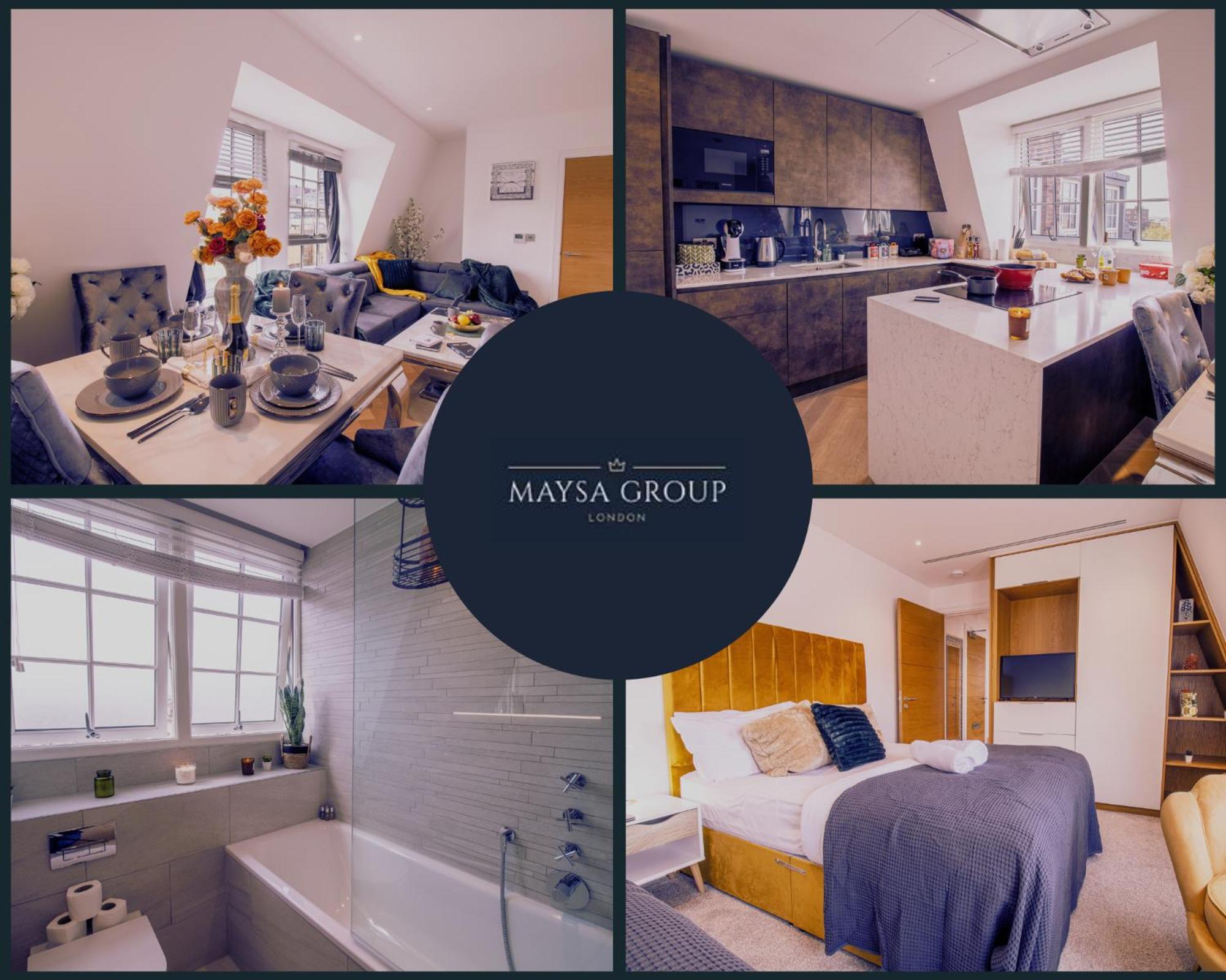 Luxurious 1-Bedroom Penthouse In Marble Arch 71 Londra Exterior foto
